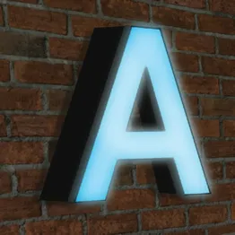 Custom channel letter sign: Type 1 – Standard Channel Letter Front Lit